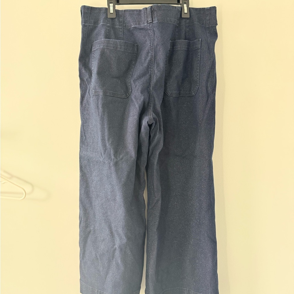 Maeve Dark Blue Flare & Wide Leg Jeans - Picture 2 of 2